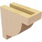 Ekena Millwork 3"W x 6"D x 6"H Classic Alpine Rough Cedar Woodgrain TimberThane Corbel, Primed Tan CORUR03X06X06ALPRCPR - alternate 5